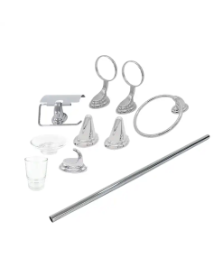 ACCESORIOS P/BAÑO PLUS ZINC Y CRITAL FLEXIMATIC