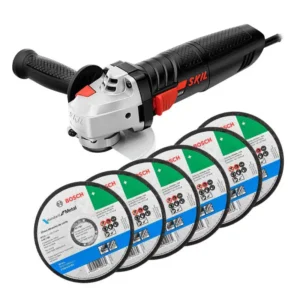 MINIESMERILADORA 4 1/2"  700W    SKIL + 6 DISC