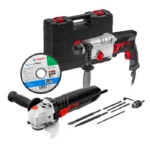 MINIESMERILADORA 4 1/2" 700W+MARTILLO SDS+5ACC+1D