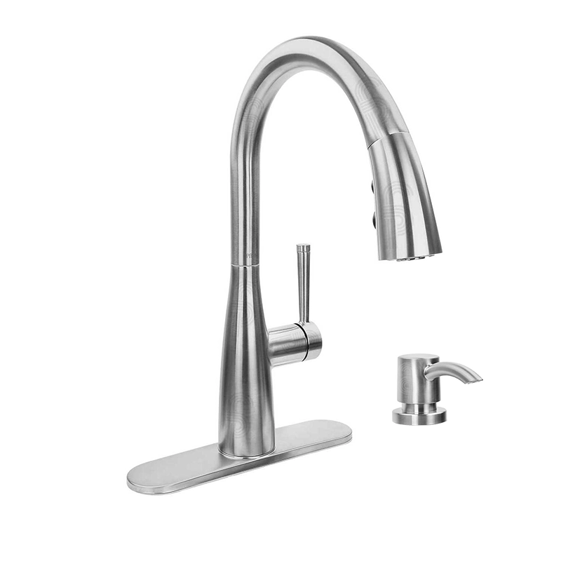 MONOMANDO P/FREGADERO RAYA ALTO ACERO INOX PFISTER