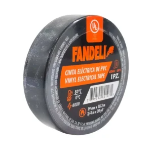 CINTA AISLAR 19 MM X 18 MT NEGRO UL FANDELI