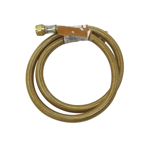 MANGUERA P/GAS 3/8" DE 1  MT. LATON NACOBRE