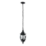 FAROL SUSPENDIDO SIENA II NEGRO P/EXTERIOR NEGRO