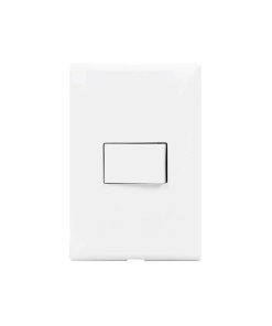 PLACA ARMADA 1 V. APAGADOR SENCILLO BCA FORZA