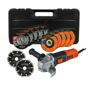MINIESMERILADORA 4 1/2"  820W CON 12 DISCOS
