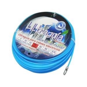 Guía Jalacables de Nylon Ultralon 20m – Resistente hasta 160 kgf, Puntas Galvanizadas, Óptima para Tendido de Cables