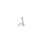 GRAPA RECTA P/CABLE  5 MM. BLANCA C/100 PZS.ARGOS