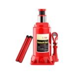 Gato Hidráulico de Botella Sebami Saiviek GT5 - 5 Toneladas - Ideal para Vehículos, Rápida Elevación y Alta Resistencia en Color Rojo