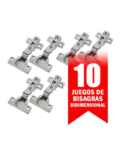 BISAGRA BIDIMENSIONAL TRADIC COBERTURA INTERNA 10P