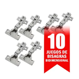 BISAGRA BIDIMENSIONAL TRADIC COBERTURA INTERNA 10P