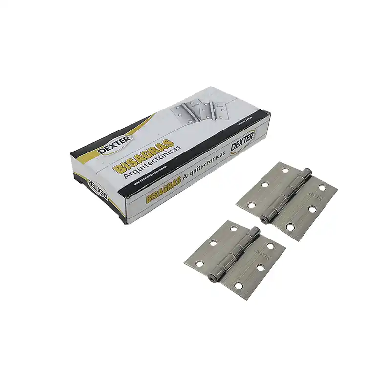 BISAGRA CUADRADA 3" X 3" GRIS DEXTER