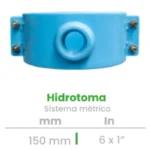 Hidrotoma Conekta 100mm x 1" - Sistema Métrico - hd20 - Compatible con Sistemas de Gran Escala