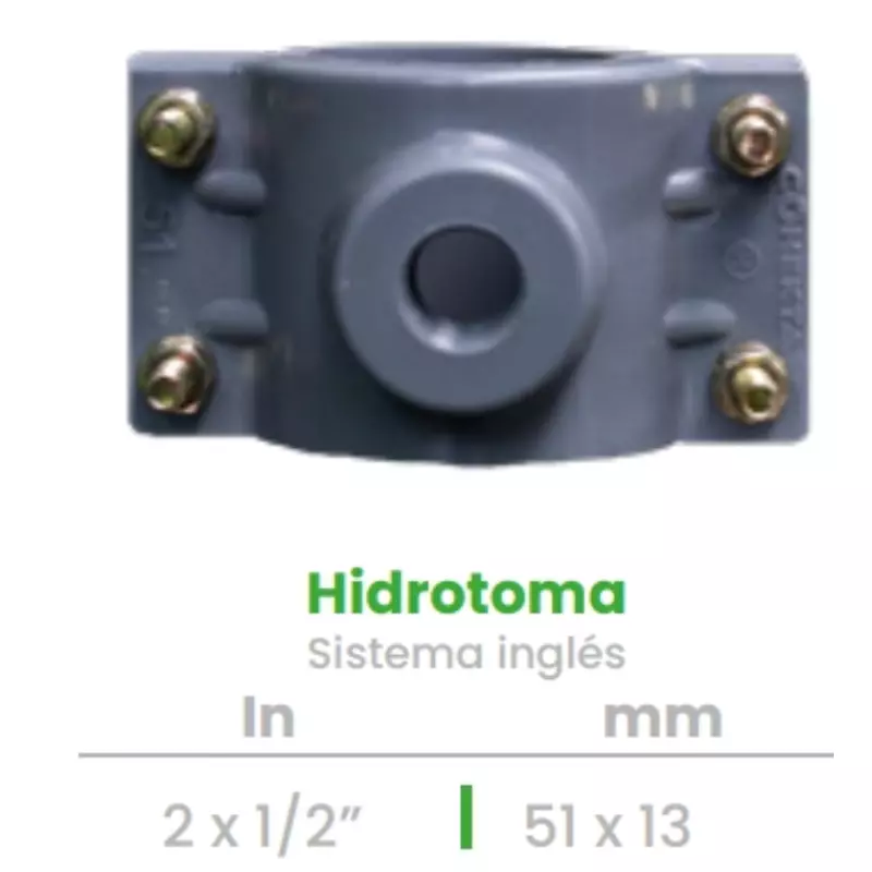 Hidrotoma Conekta 2 x 1/2" - Solución Compacta y Funcional - hd3 - Diseñada para Conexiones Hidráulicas