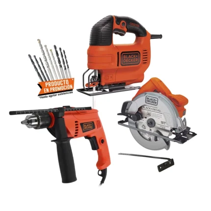 ROTOMARTILLO 1/2" 550W  VVR + SIERRAS CIRC/CALAD+B