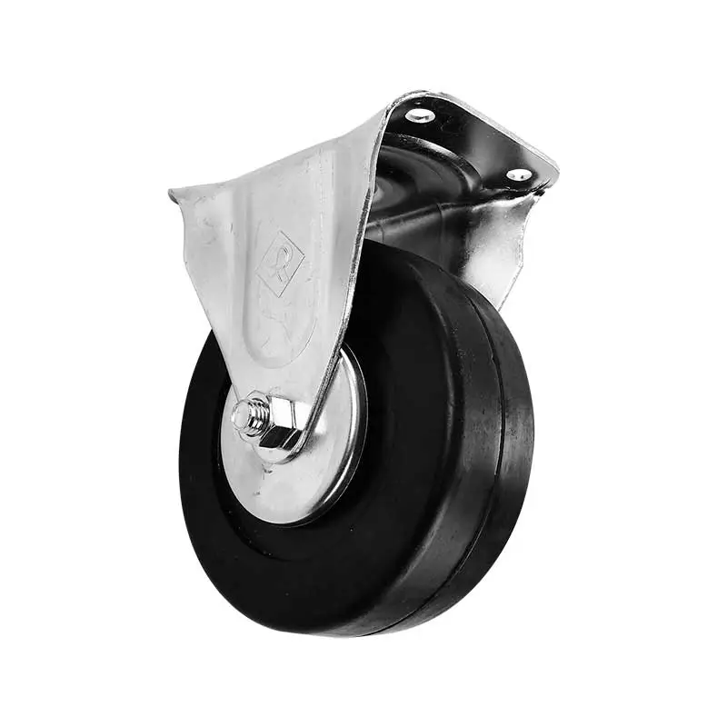 RODAJA DE 6" INDUSTRIAL C/PLACA FIJA Y BALERO