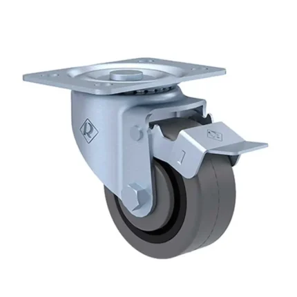 RODAJA DE 3" P/CARGA D 65A100KG GIRAT. TPR C/FRENO