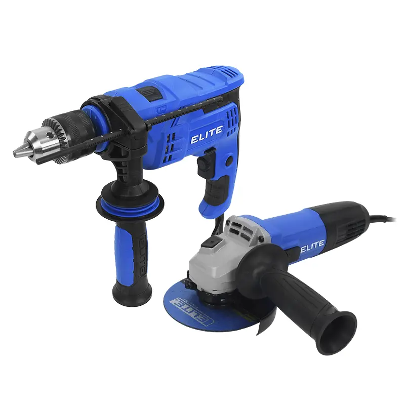 TALADRO PERCUTOR 1/2 850W ELITE +ESMERILADORA AN