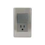 PLACA ARMADA 2 V. APAGADOR SEN+ CONTACT ACERO INOX