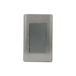 PLACA ARMADA 1 V. APAGADOR ESCALERA ACERO INOX NO