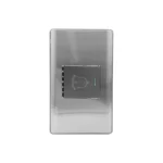 PLACA ARMADA 1 V. APAGADOR P/TIMBRE ACERO INOX