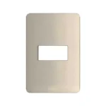 PLACA DE 1 V. ALUM/PERLA C/CHASIS QZ GO