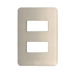 PLACA DE 2 V. ALUM/PERLA C/CHASIS QZ GO