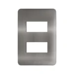 PLACA DE 2 V. ALUM/TITANIUM C/CHASIS QZ GO
