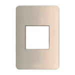 PLACA DE 2 V. ALUM/PERLA CENTRADO C/CHASIS QZGO