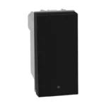 PULSADOR P/1 MODULO NEGRO MATE QZ GO