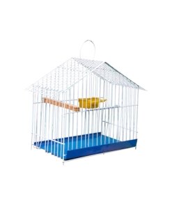 Jaula Decorativa o de Transporte para Pájaros y Aves Pequeñas - Tamaño Mediano - Diseño Elegante y Funcional - Código: JDT-PM-001