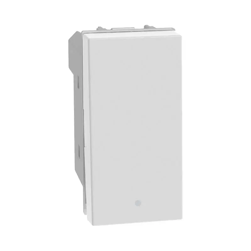 PULSADOR P/1 MODULO BLANCO QZ GO