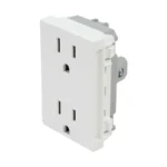 CONTACTO DUPLEX POLARIZ BLANCO QZ GO