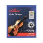 Juego de Cuerdas para Violín 4/4 Alice A703 - Calidad Profesional para Sonido Nítido y Duradero