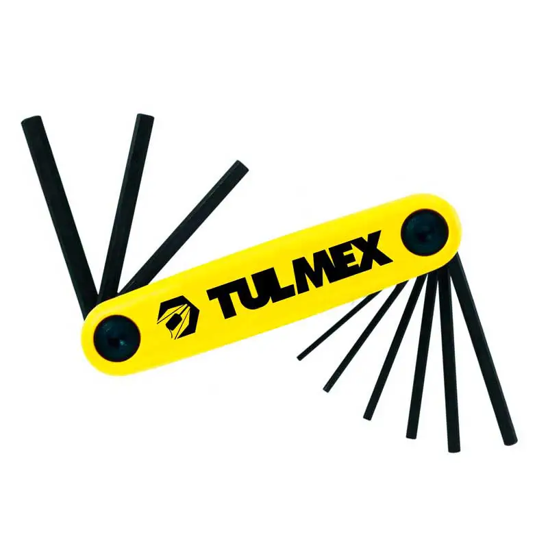 JUEGO DE 9 LLAVES HEXAG RECTA T/NAVAJA