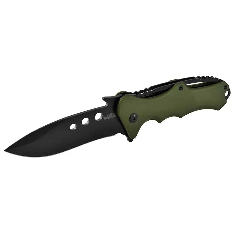 NAVAJA MGO VERDE ALUM HJA NEGRA LISA 12CM