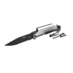 NAVAJA SOS METAL C/LED-PEDERNAL LISA-SIERRA 8.5CM