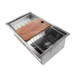 FREGADERO 83.8 X 48.3 SOBREPONER 2 TINAS C/ACCESO