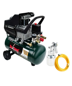 COMPRESOR  2.50 HP 25 LTS C/MANGUERA Y PISTOLA