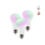 FOCO 8.0W TIPO.A19 LED RGB E27 INTELI.WIFI 3PZS