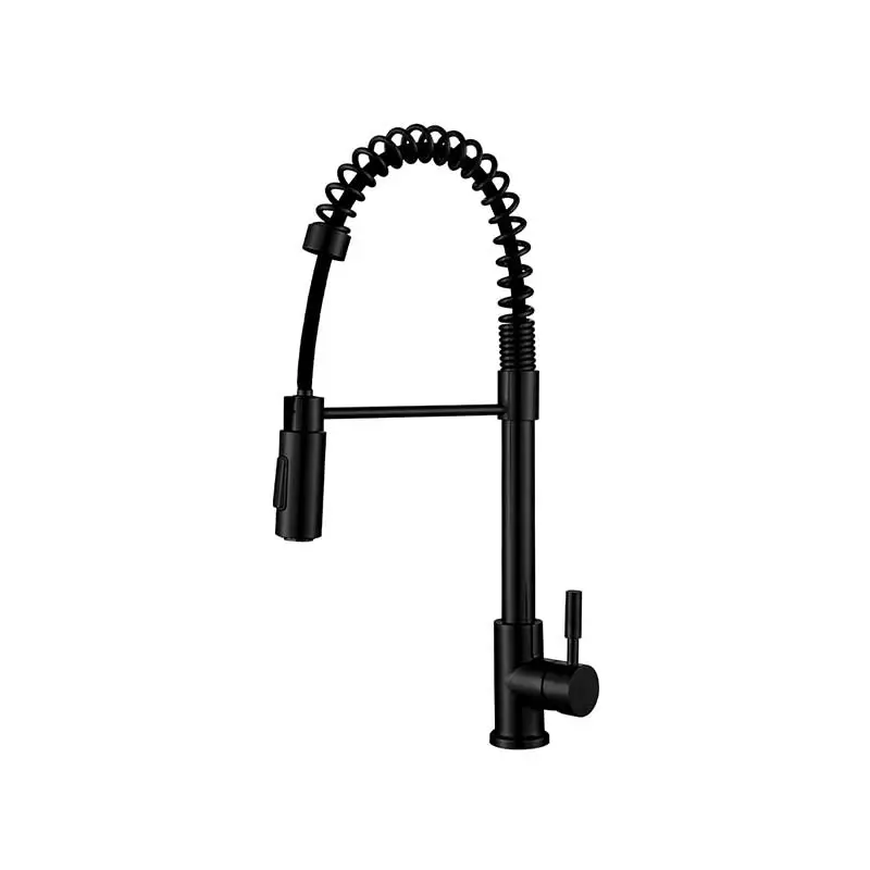 MONOMANDO P/ FREGADERO EXTRAIBLE NEGRO MATE