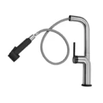 MONOMANDO P/ FREGADERO EXTRAIBLE A/INOX C/NEGRO