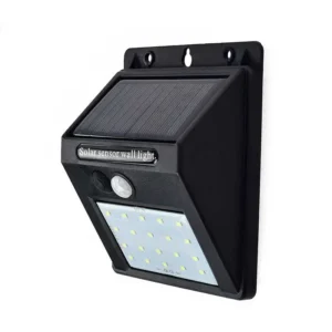 LAMPARA D PARED LED 4W SOLAR C/SENSOR DE MOV