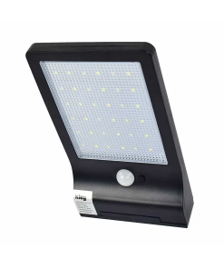 LAMPARA D PARED LED 8W SOLAR C/SENSOR DE MOV