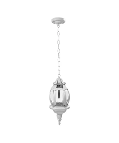 LAMPARA FAROL COLONIAL BLANCO SUSPENDIDO 45CM ALTO