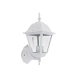 LAMPARA FAROL RUSTICO BLANCO PARED 35CM ALTO