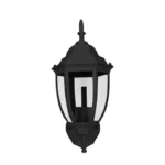 LAMPARA FAROL CLASICO NEGRO PARED 35CM ALTO