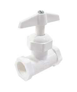 LLAVE DE PASO DE  13 MM.   1/2" PLASTICO