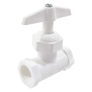 LLAVE DE PASO DE 13 MM. 1/2" PLASTICO
