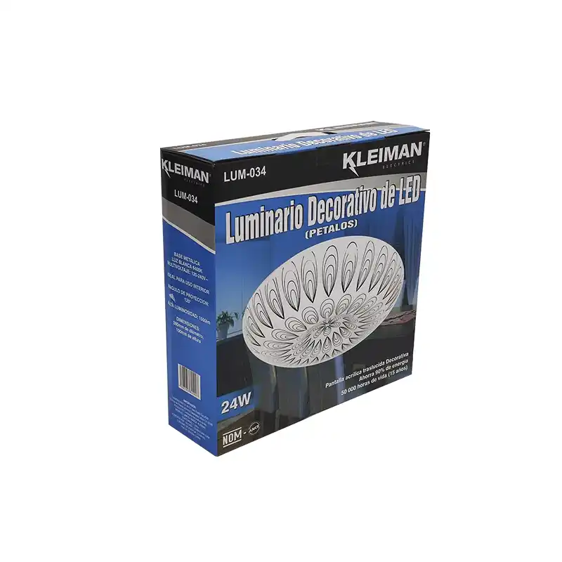 LAMPARA DECORATIVA DE LED 24 W. PETALOS