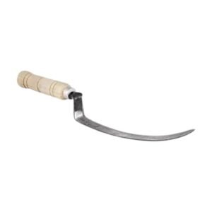 Hoz Dentada Lion Tools 0212 de 7.5"   con Hoja de Acero Curva y Mango de Madera Ergonómico para Jardinería y   Deshierbe - Protección de Doble Doblez